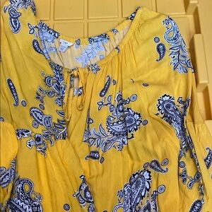 Yellow Paisley Blouse
